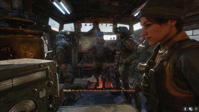 Metro Exodus #1. Escape from Moscow. Volga, found Krest, saved Anya. English. 4K quality. смотреть онлайн