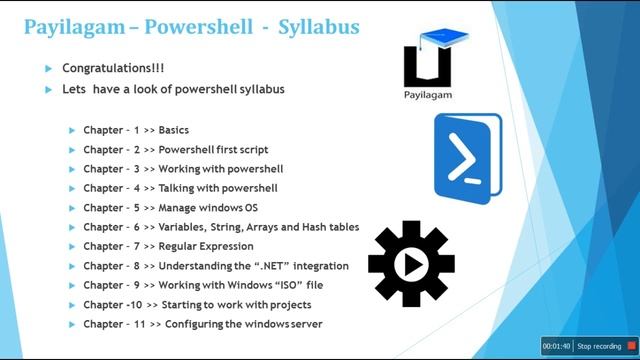 Microsoft Powershell Training in Chennai - Introduction - Payilagam смотреть онлайн