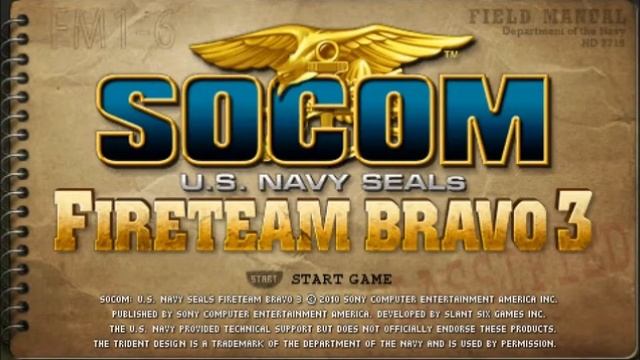 SOCOM Fireteam Bravo 3 - Main Menu Theme Song