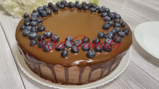 Шоколадный Торт с Вишней и шоколадным кремом смотреть онлайн