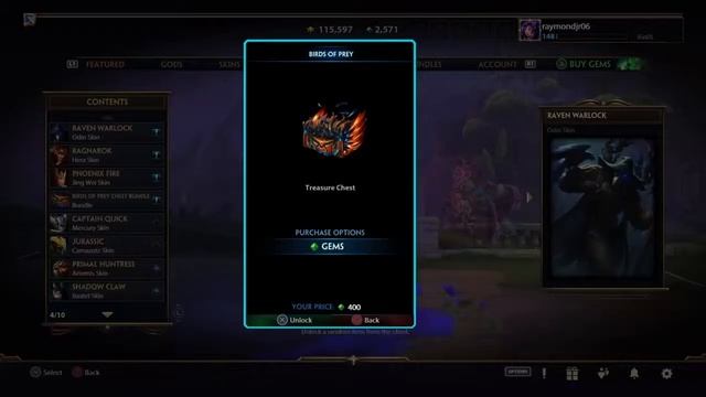 Smite: Buying Birds of Prey Chest смотреть онлайн