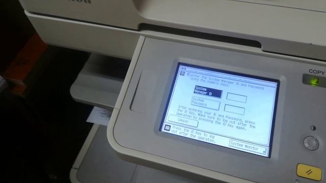 How to Set System Manager ID and Password in Canon IR 2520/2530/3300 printer смотреть онлайн