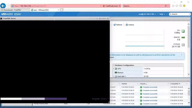 FreePBX: Installing on VMWare & Creating & Registering a Basic Extension смотреть онлайн