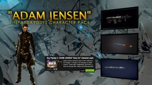 Adam Jensen Character Pack Payday 2 fan-made