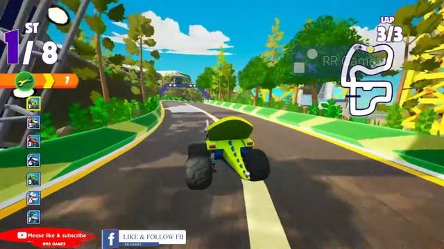 Blaze and the Monster Machines Axle City Racers nintendo switch gameplay смотреть онлайн