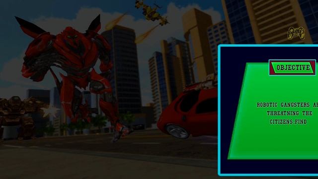 Robot Car Transform Shooting: Yellow Robot Wars Mafia Robot | Android iOS Gameplay смотреть онлайн