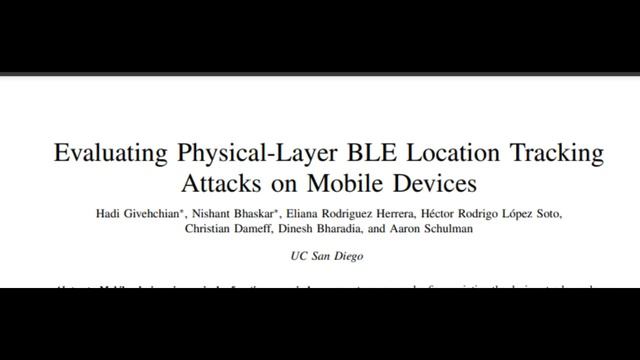 Bluetooth signals can be used to identify and track smartphone смотреть онлайн
