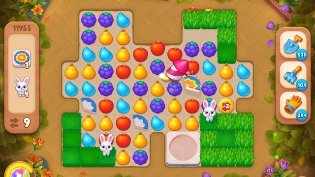 GardenScapes уровень 11955 без бустеров