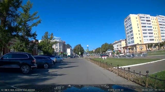 Йошкар-Ола 2021-08-26. Viofo A119 V3 + CPL смотреть онлайн