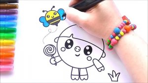 Малышарики Мультик Раскраска для Детей Нюшенька Раскраски для Малышей Рисуем Раскраски