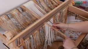 LIVE Заправка и ткачество на ручном ткацком станке /Оптима-Мини/