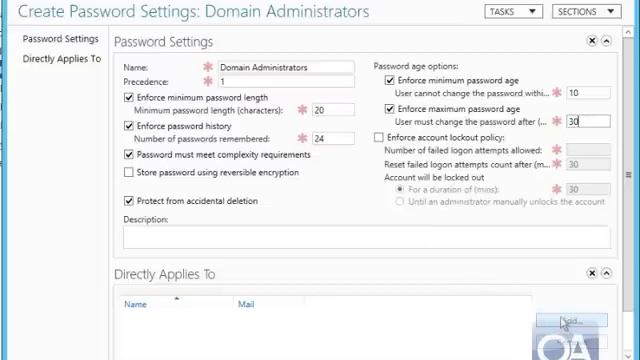 Windows Server 2012 Fine Grained Password Polices смотреть онлайн