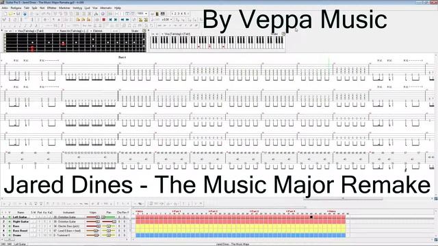 Jared Dines - The Music Major Guitar Pro 5 Remake смотреть онлайн