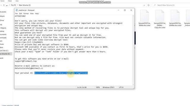 COBA Files Decrypt and Virus Removal | How to decrypto *.COBA Ransomware | STOP DJVU Decryptor смотреть онлайн