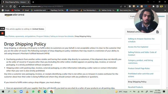 Amazon DropShipping Policy | Rafay Freelancer смотреть онлайн