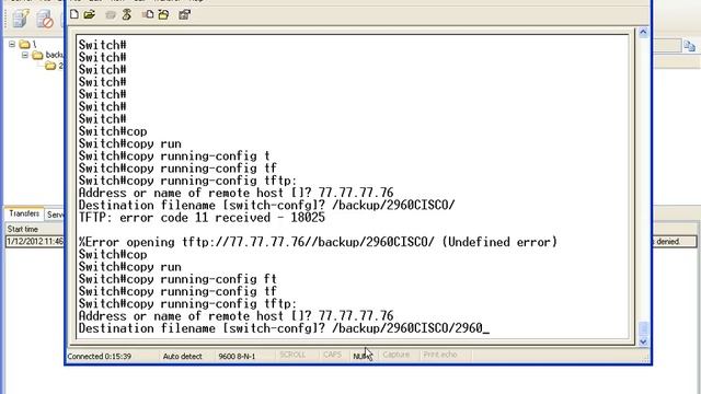 restore & backup on cisco devices using tftp смотреть онлайн