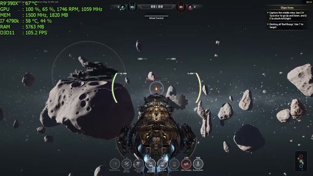 Fractured Space - 1080p Amd R9 390X смотреть онлайн