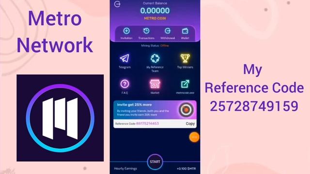 Create Account Metro Token | Metro Network Mining App | Metro Token Play To Earn смотреть онлайн