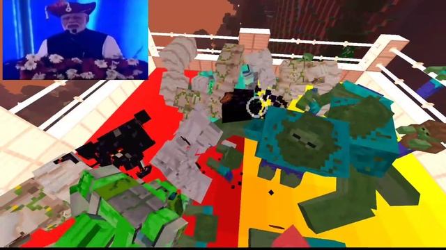 Golem vs Zombie Fight In Minecraft |Mob Fight Scene смотреть онлайн