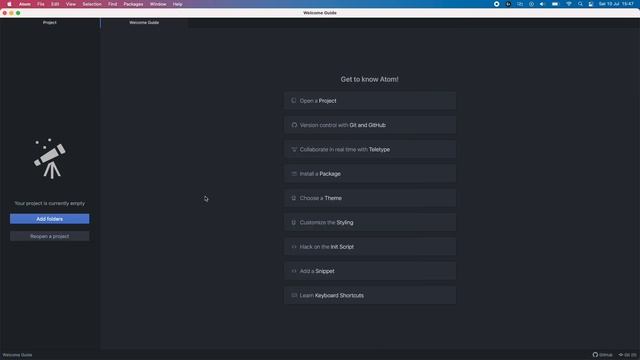 How to install Atom text editor and create first file in macOS смотреть онлайн