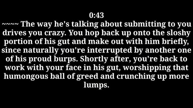 Vore audio-"Belly Worship" (M/?)【⚠️Warning:digestion,burps,(?】 смотреть онлайн