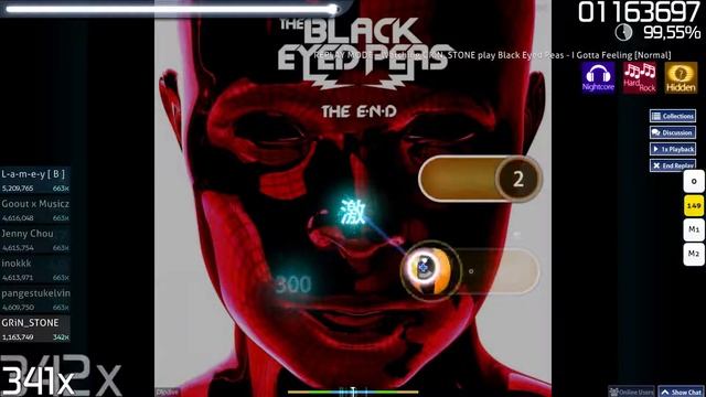 osu! [Normal] [HD HR NC] [S] Black Eyed Peas - I Gotta Feeling смотреть онлайн