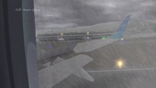 Unmatched Air Traffic Control 2022 Aircraft Landing while Raining at Window Seat of Garuda Indonesi смотреть онлайн
