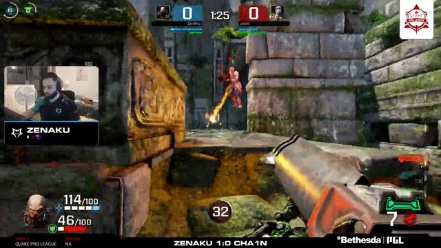 ZenAku vs cha1n - Quake Pro League - Week 1 смотреть онлайн