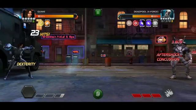 Quake destroying Variant 4.1.2 Deadpool Final Boss- Marvel Contest of Champion смотреть онлайн