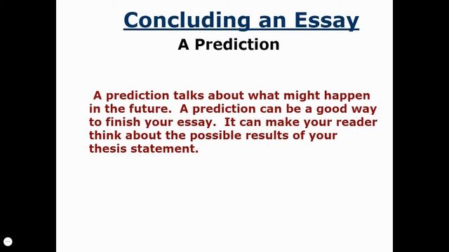 Conclusion Paragraph смотреть онлайн