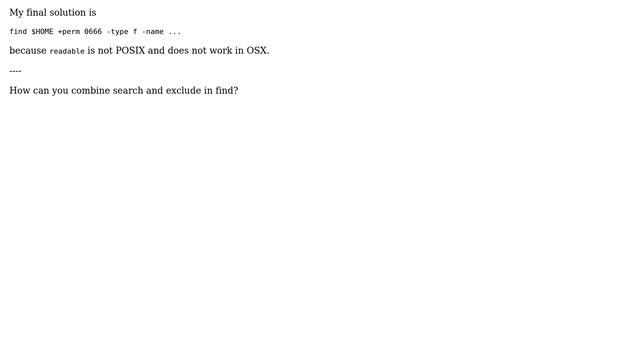 Unix & Linux: find X but exclude these? смотреть онлайн