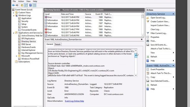 Troubleshooting Active Directory Lingering Objects смотреть онлайн