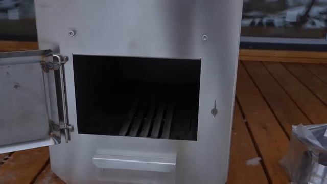 Печь для купели из нержавейки от МАТЕА. Видео обзор  от Владимира Ефремова