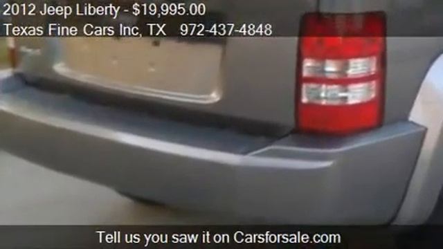 2012 Jeep Liberty Sport 4WD - for sale in RICHARDSON, TX 750 смотреть онлайн