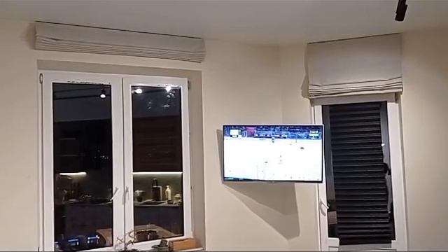 Римские шторы с электроприводом, аккумулятор, пульт . Ткань  Моника серый  SVIL