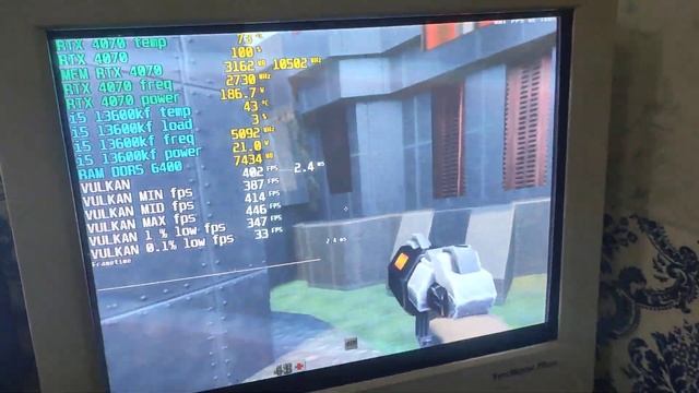 quake 2 rtx on crt monitor samsung syncmaster 755dfx 800x600 130hz RTX 4070 Fps смотреть онлайн