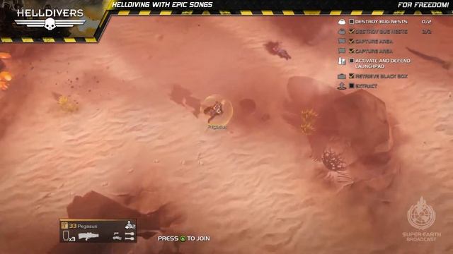 HellDiving with Epic Songs - Irving Force I [SOLO GAMEPLAY] смотреть онлайн