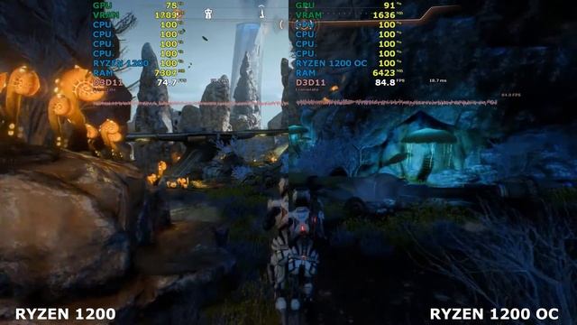 AMD Ryzen 3 1200 overclock performance (3.9 GHz OC) vs Stock | GTX 1060 смотреть онлайн