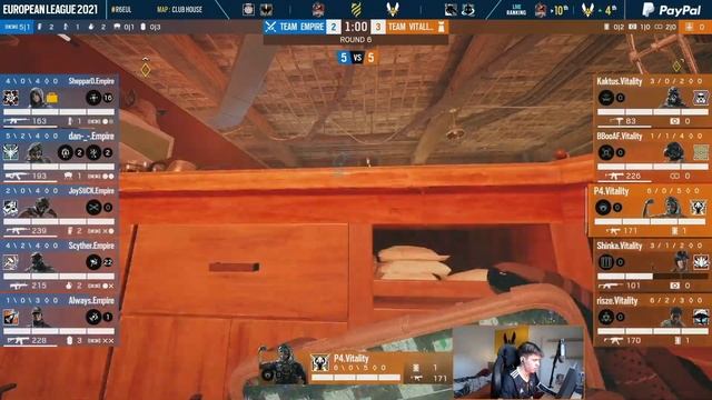 European League 2021 - Jornada 3 - Team Empire vs Team Vitality - Stage 1 - #R6EUL смотреть онлайн