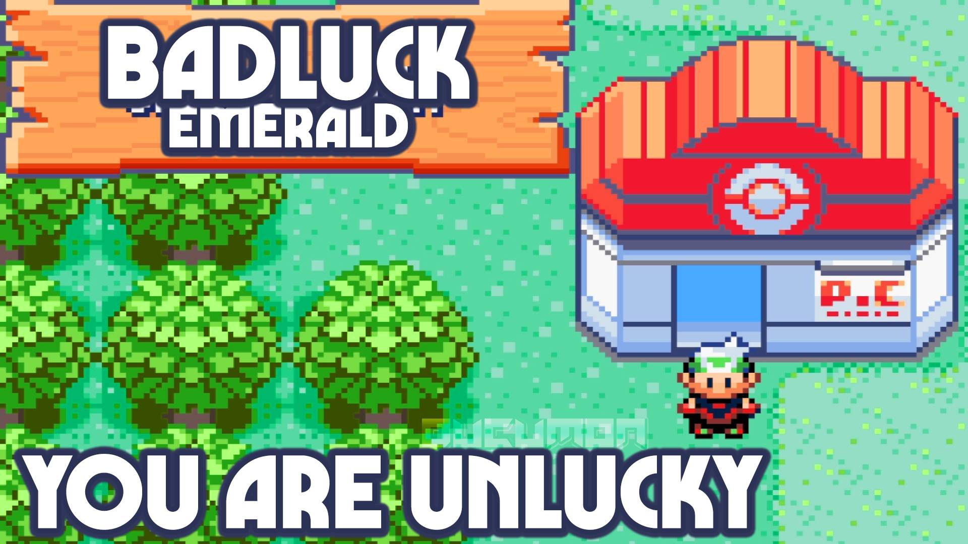 Pokemon Badluck Emerald - взлом GBA ROM, вы неудачливый тренер, а вашим соперникам всегда везет