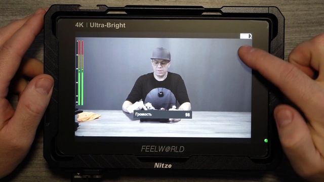 Накамерный монитор FEELWORLD LUT7 PRO + установка клетки Nitze смотреть онлайн