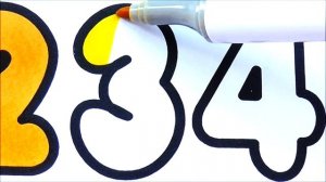 Рисуем Раскраски для малышей ЦЫФРЫ Видео для детей