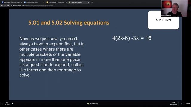 Mathspace Academy | Year 8 Lesson 8: Equations (Part 2/2) смотреть онлайн