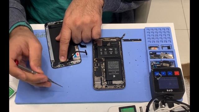 iPhone XS Max lcd replacement just 7mints with True Tone colours easy fix смотреть онлайн