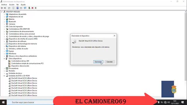Como Desinstalar Eliminar Unidad de BD ROM смотреть онлайн