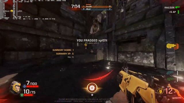Quake Champions Beta GTX 1080 1080p Low Ryzen 1700@3.9GHz 6/12 DDR4 3200MHz смотреть онлайн