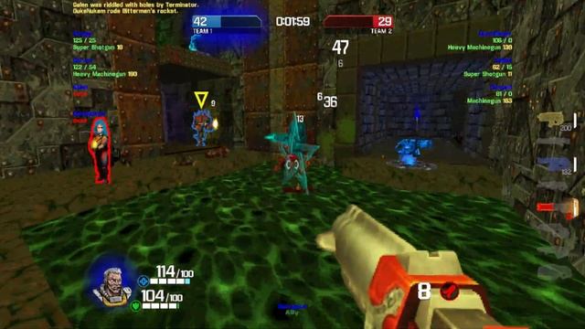 doom ii q-zandronum 1.3.2-beta quake champion doom edition team deathmatch part 5 смотреть онлайн