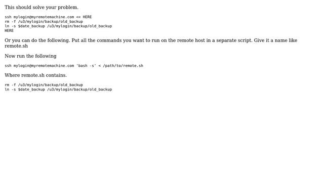 Unix & Linux: Shell script: ssh to remote machine, then exit: 'exit' does not work (4 Solutions!!) смотреть онлайн