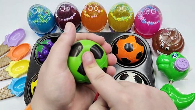 Satisfying Video l How To Make Rainbow Magic Balls FROM 6 Fruit Toys Paint & Cutting ASMR смотреть онлайн