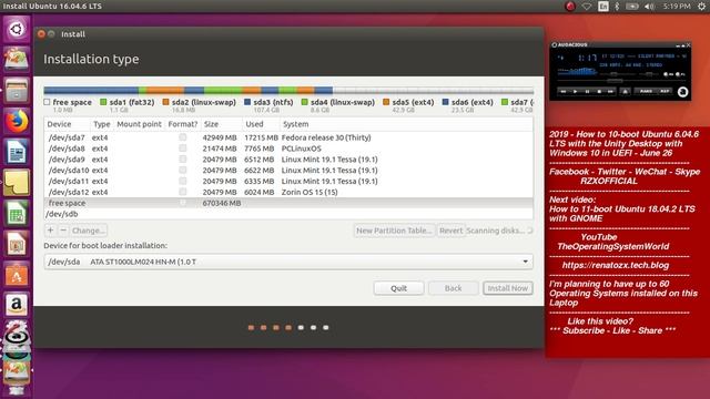 2019 - How to 10-boot #Ubuntu16.04.6 LTS alongside 9 #OperatingSystems in #UEFI - #June 26 смотреть онлайн